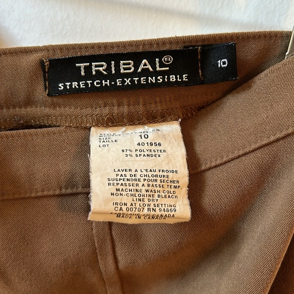 Tribal Stretch-Extensible Skirt, spandex, side slit, long,Sz 10, soft suede feel - Picture 4 of 4